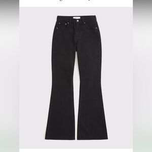 Abercrombie & Fitch Women’s  The Flare Ultra High-Rise Black Jeans Size 30